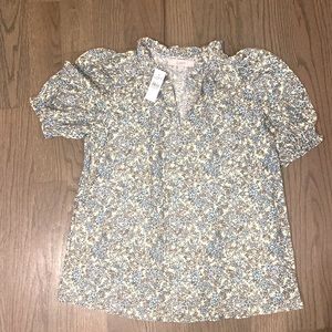 Loft Spring puff sleeve blouse, tags still on!